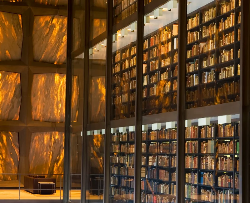 Yale University library near the Blake